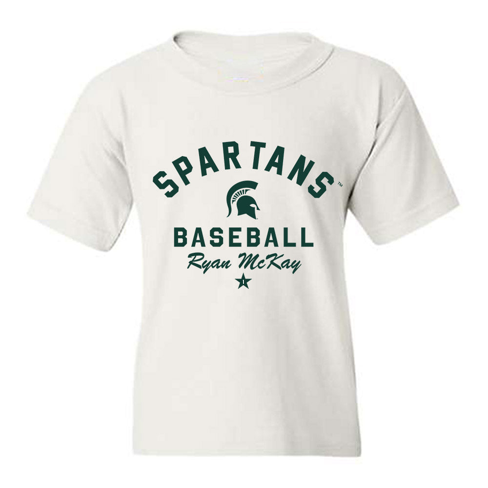 Michigan State - NCAA Baseball : Ryan McKay - Classic Shersey Youth T-Shirt-0