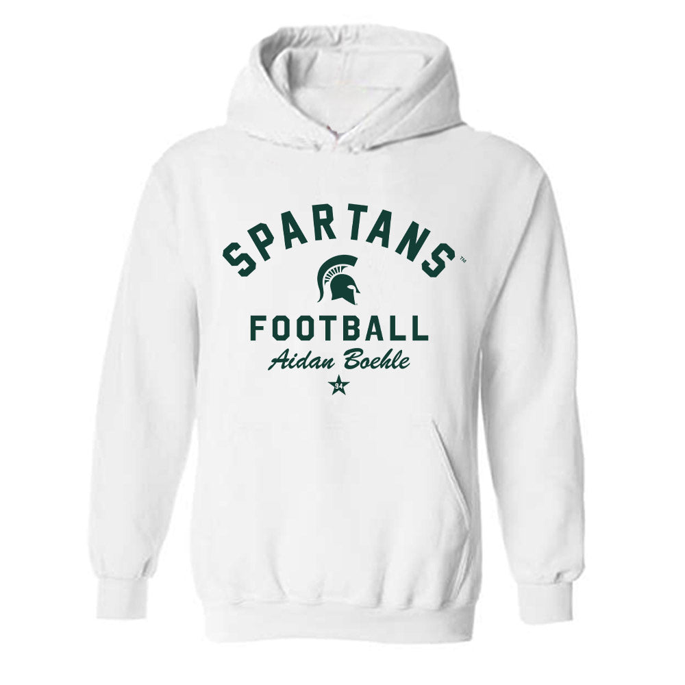 Michigan State - NCAA Football : Aidan Boehle - Classic Shersey Hooded Sweatshirt-0