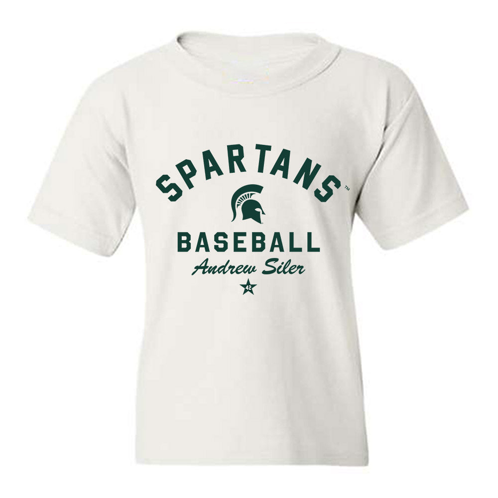 Michigan State - NCAA Baseball : Andrew Siler - Classic Shersey Youth T-Shirt-0