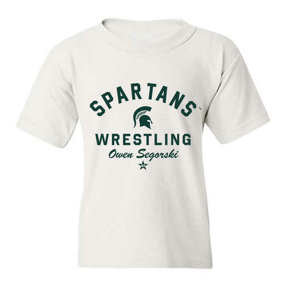 Michigan State - NCAA Wrestling : Owen Segorski - Classic Shersey Youth T-Shirt-0