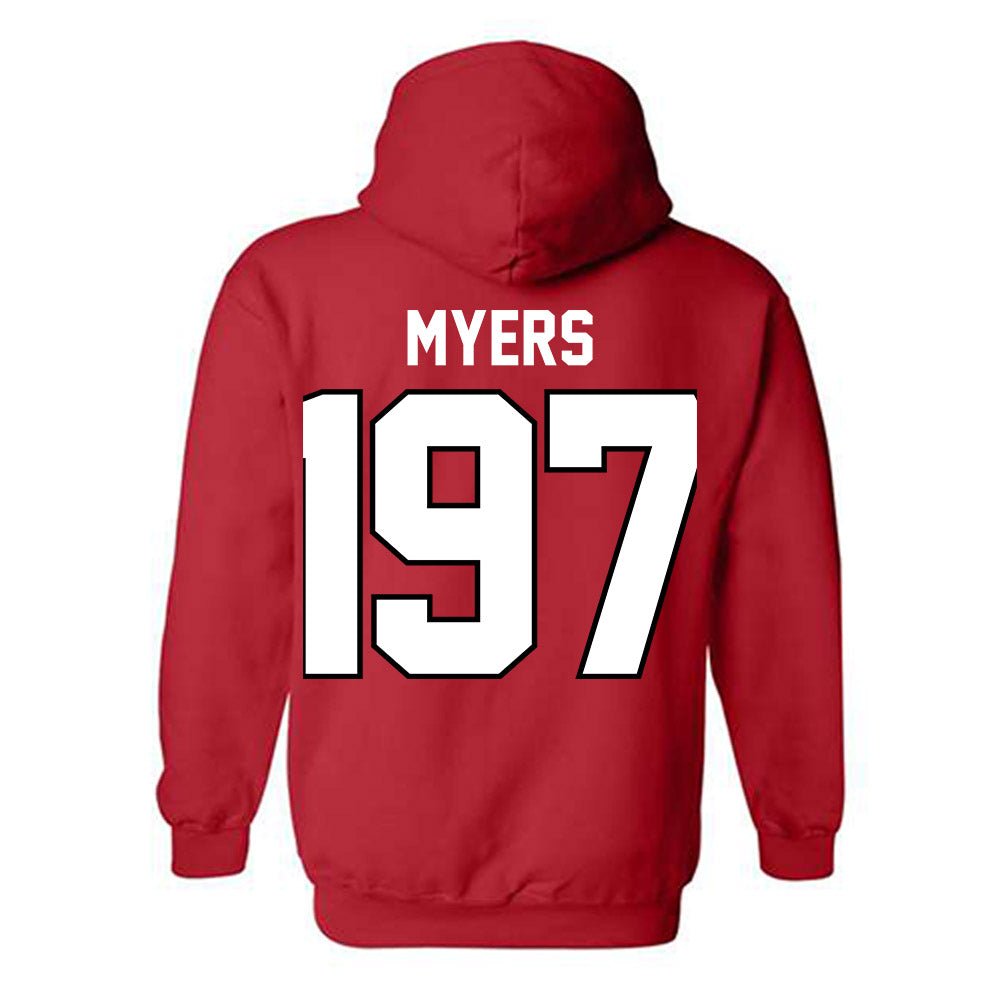 Ohio State - NCAA Wrestling : Xander Myers - Classic Shersey Hooded Sweatshirt-1