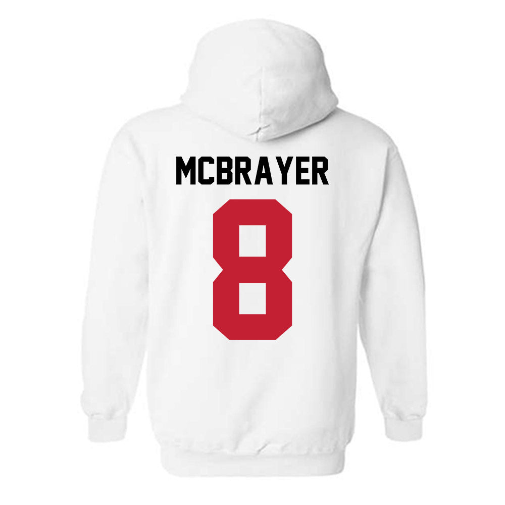 Ohio State - NCAA Men's Ice Hockey : Nathan McBrayer - Classic Shersey Hooded Sweatshirt-1