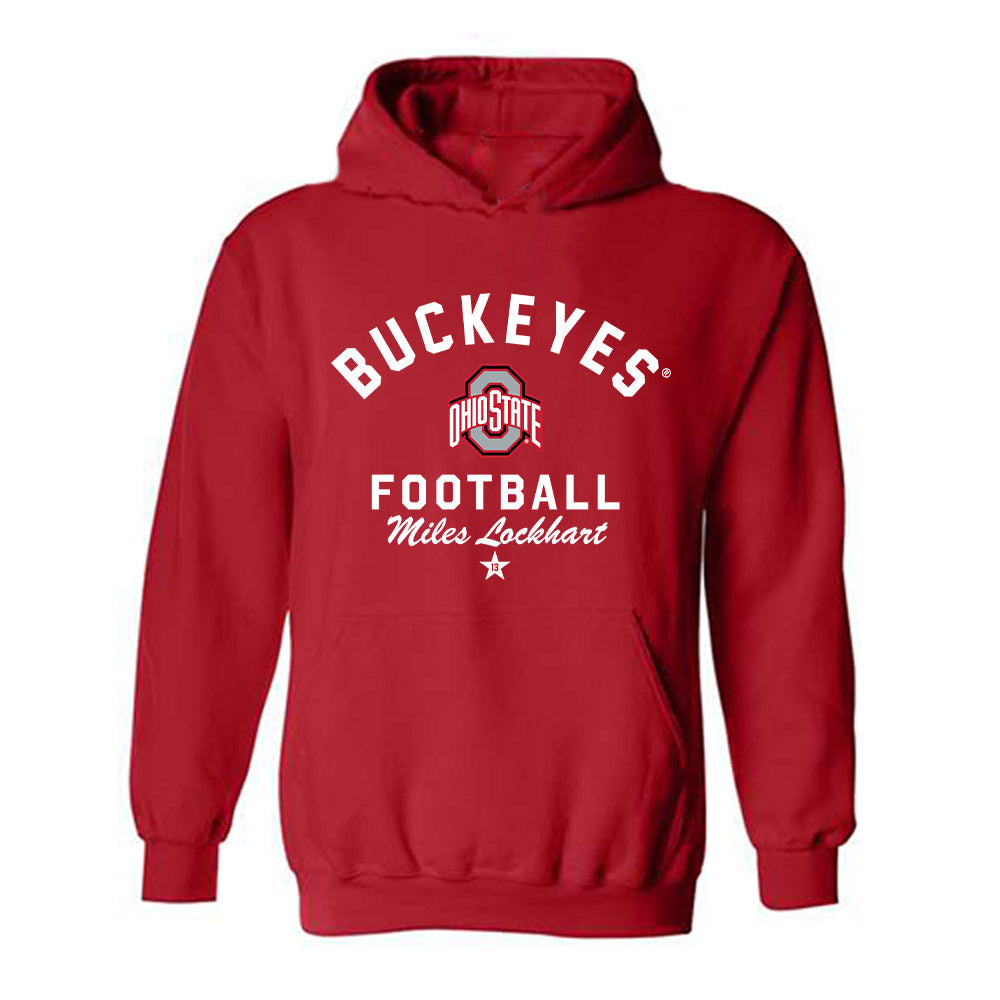 Ohio State - NCAA Football : Miles Lockhart - Classic Shersey Hooded Sweatshirt-1
