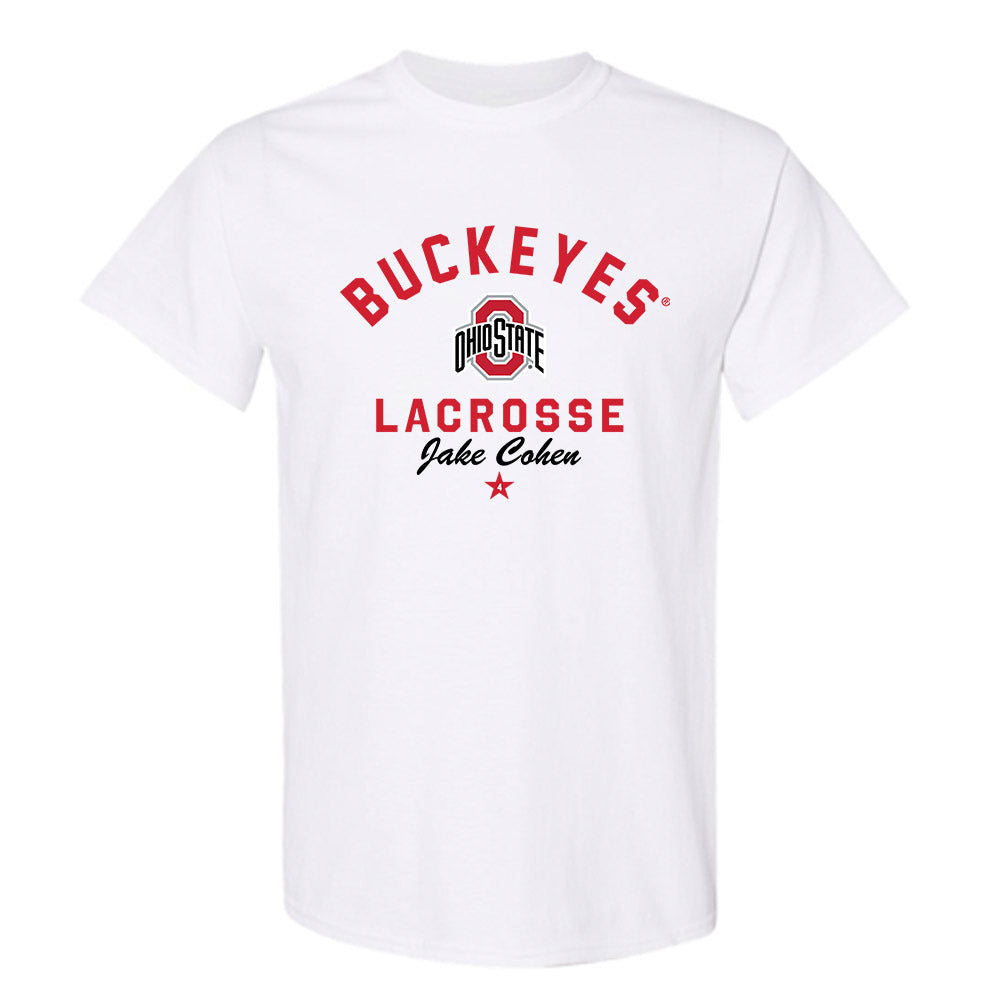 Ohio State - NCAA Men's Lacrosse : Jake Cohen - Classic Shersey T-Shirt-0