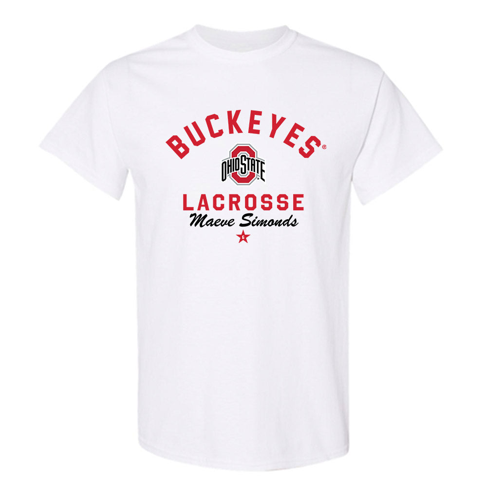 Ohio State - NCAA Women's Lacrosse : Maeve Simonds - Classic Shersey T-Shirt-0