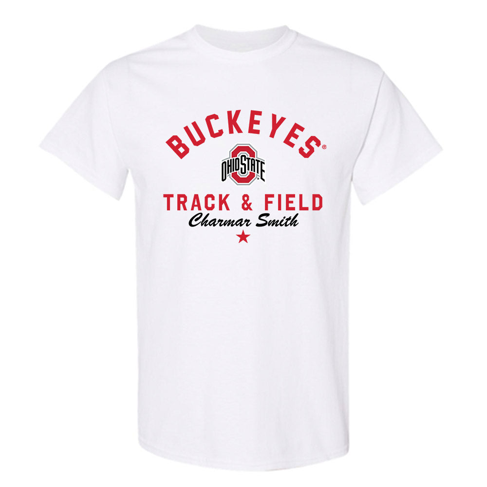 Ohio State - NCAA Men's Track & Field : Charmar Smith - Classic Shersey T-Shirt-0