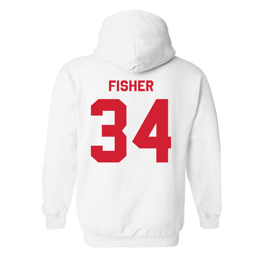 Nebraska - NCAA Women's Basketball : Emily Fisher - Classic Shersey Hooded Sweatshirt-1