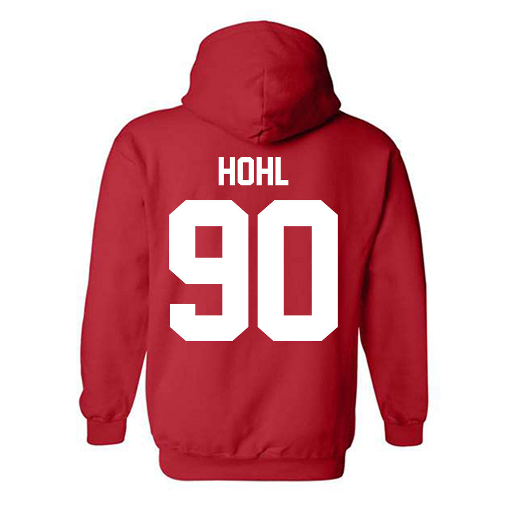 Nebraska - NCAA Football : John Hohl - Classic Shersey Hooded Sweatshirt-1