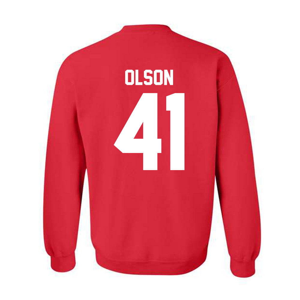 Nebraska - NCAA Baseball : Chase Olson - Classic Shersey Crewneck Sweatshirt-1