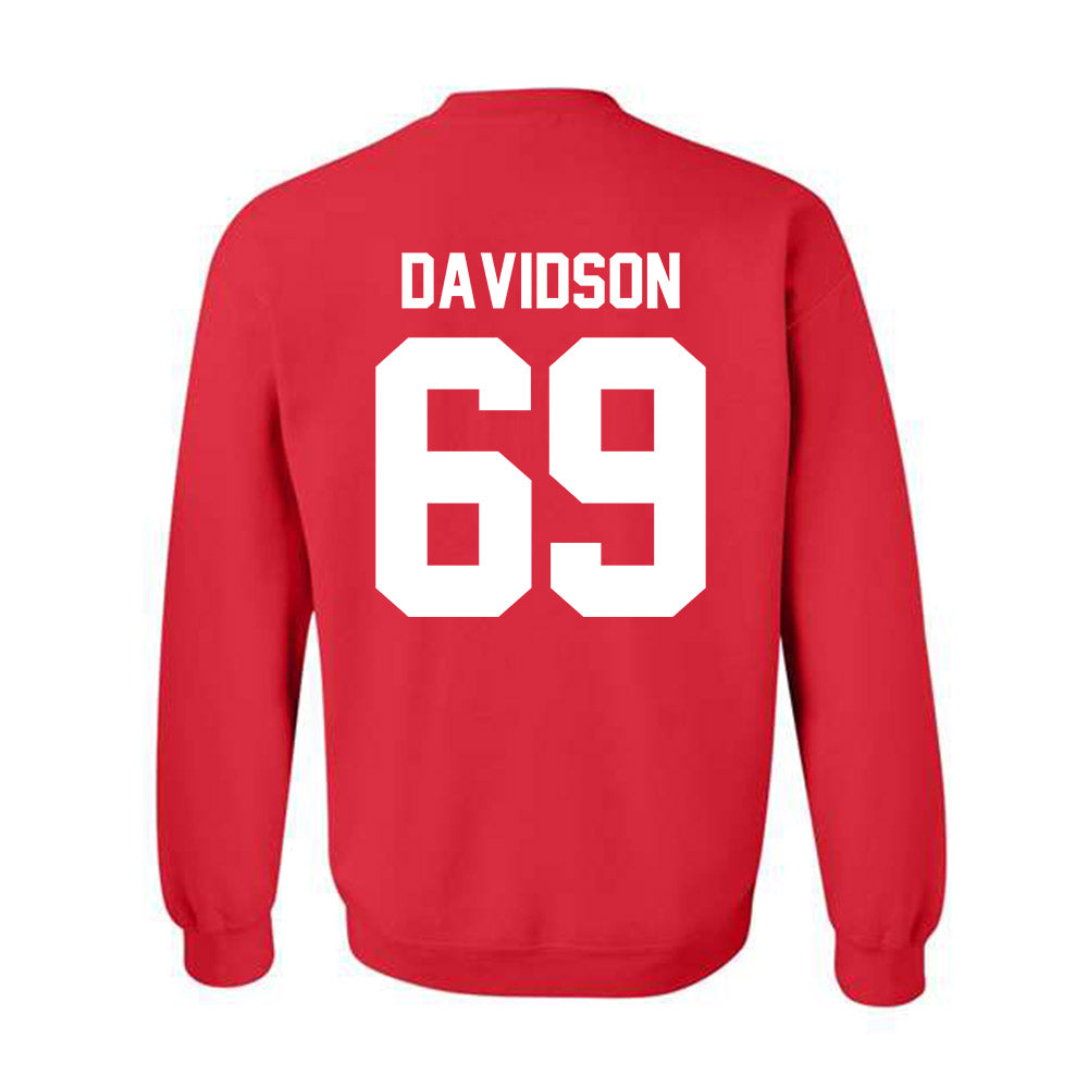 Nebraska - NCAA Football : Landen Davidson - Classic Shersey Crewneck Sweatshirt-1