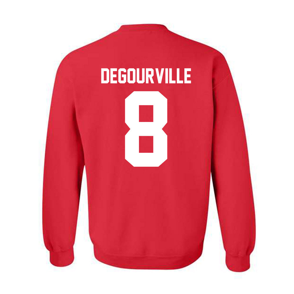 Nebraska - NCAA Men's Basketball : Taj Degourville - Classic Shersey Crewneck Sweatshirt-3