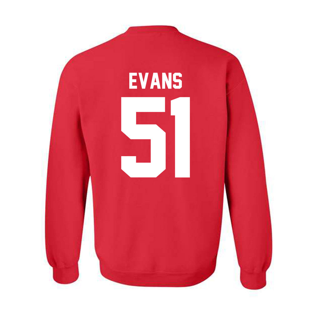 Nebraska - NCAA Football : Justin Evans - Classic Shersey Crewneck Sweatshirt-1