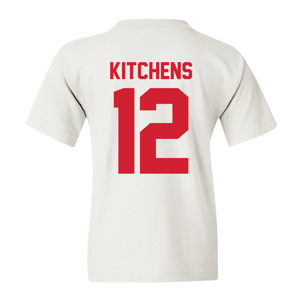 Nebraska - NCAA Baseball : Cole Kitchens - Classic Shersey Youth T-Shirt-1