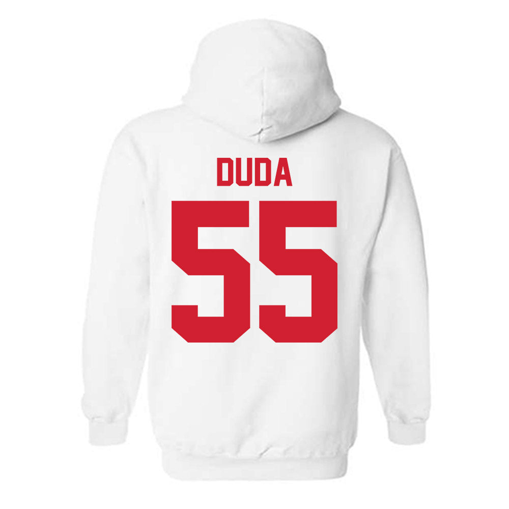 Nebraska - NCAA Football : Ethan Duda - Classic Shersey Hooded Sweatshirt-1