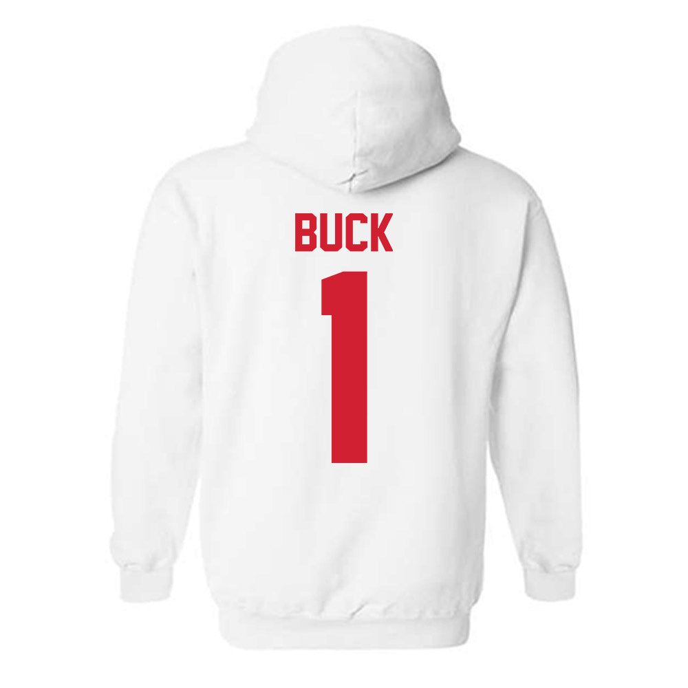 Nebraska - NCAA Baseball : Jett Buck - Classic Shersey Hooded Sweatshirt-1