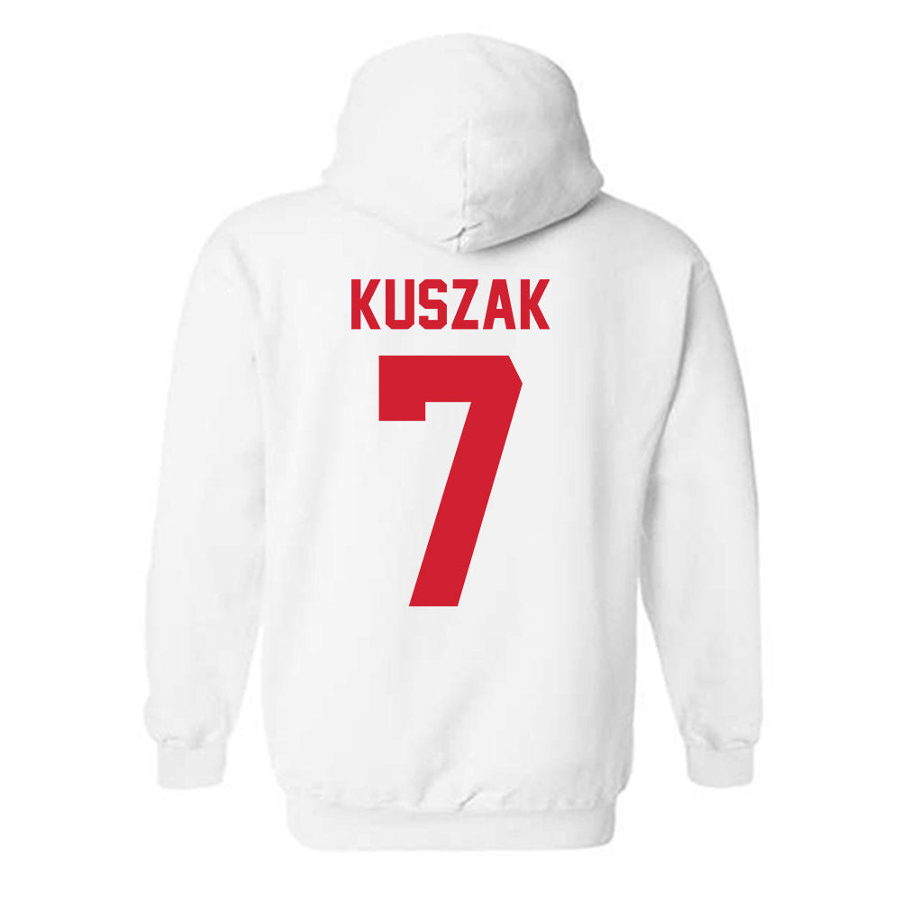 Nebraska - NCAA Softball : Ava Kuszak - Classic Shersey Hooded Sweatshirt-1