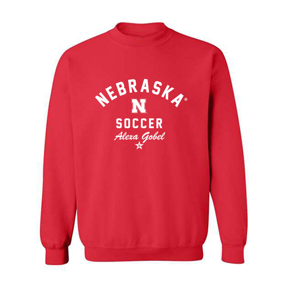 Nebraska - NCAA Women's Soccer : Alexa Gobel - Classic Shersey Crewneck Sweatshirt-3