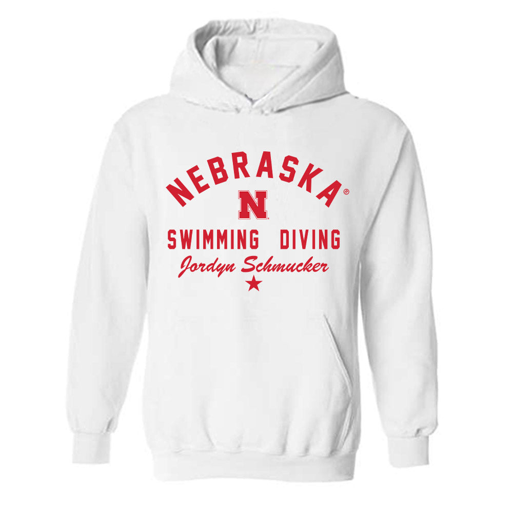 Nebraska - NCAA Women's Swimming & Diving : Jordyn Schmucker - Classic Shersey Hooded Sweatshirt-2