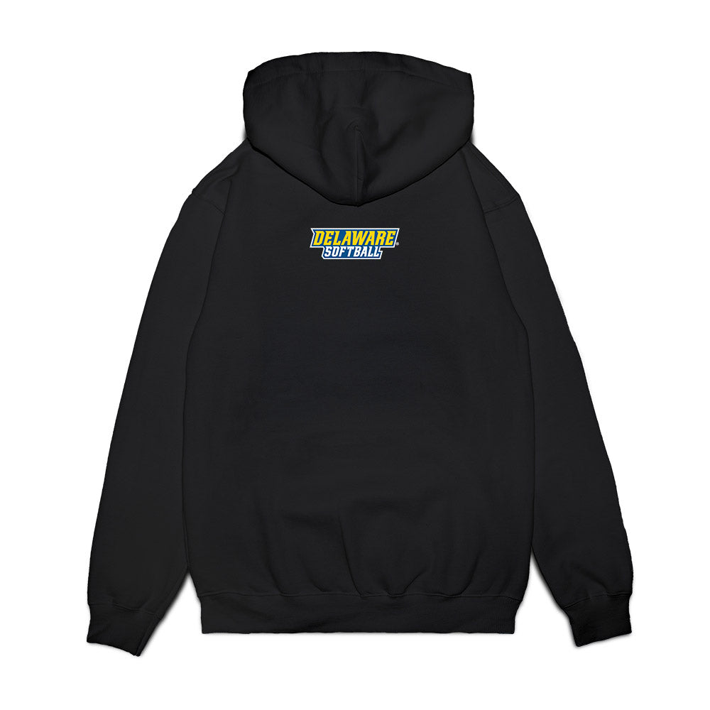 Delaware - NCAA Softball : Sydney Shaffer - Syd Bomb Premium Hooded Sweatshirt-1