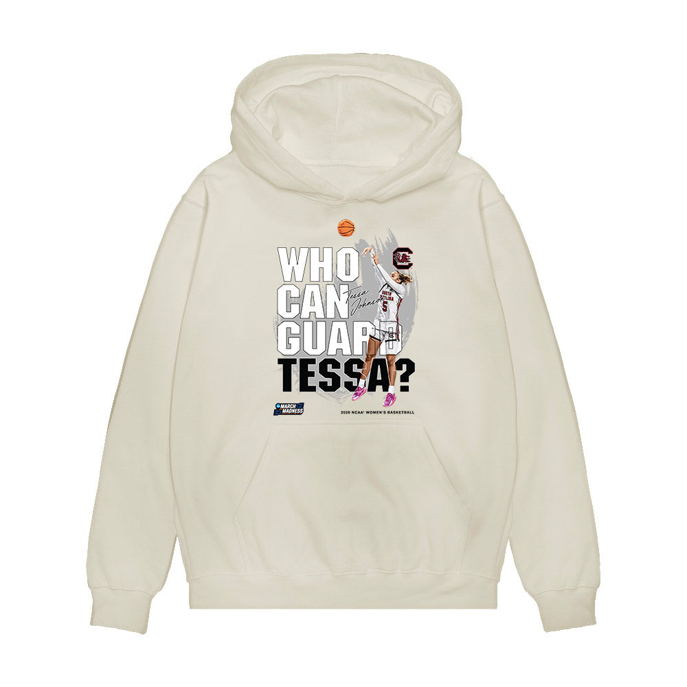 South Carolina - NCAA Women's Basketball : Tessa Johnson - NCAA® March Madness® 2026 Graphic Tee Premium Hooded Sweatshirt-0