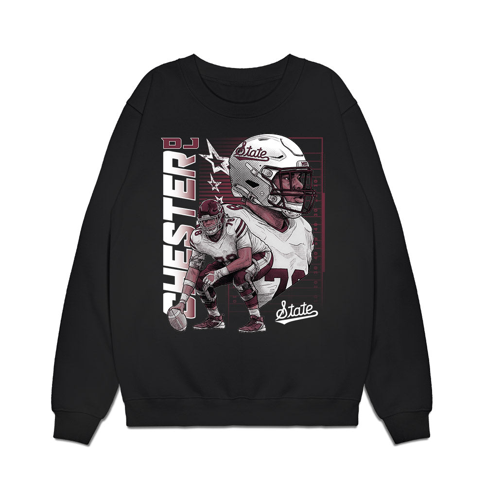 Mississippi State - NCAA Football : Dj Chester - Collage Premium Crewneck Sweatshirt-0
