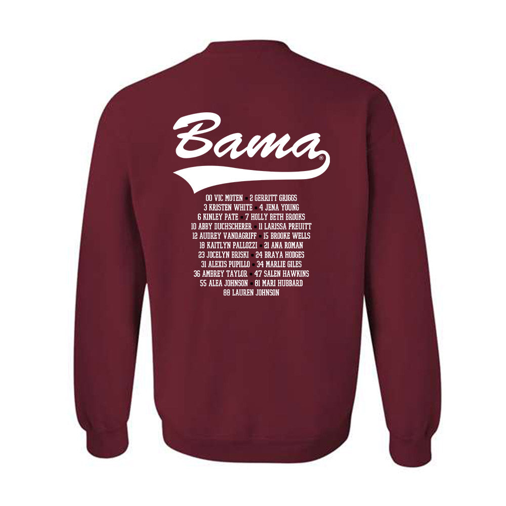 Alabama - NCAA Softball : Roster Crewneck Sweatshirt-1