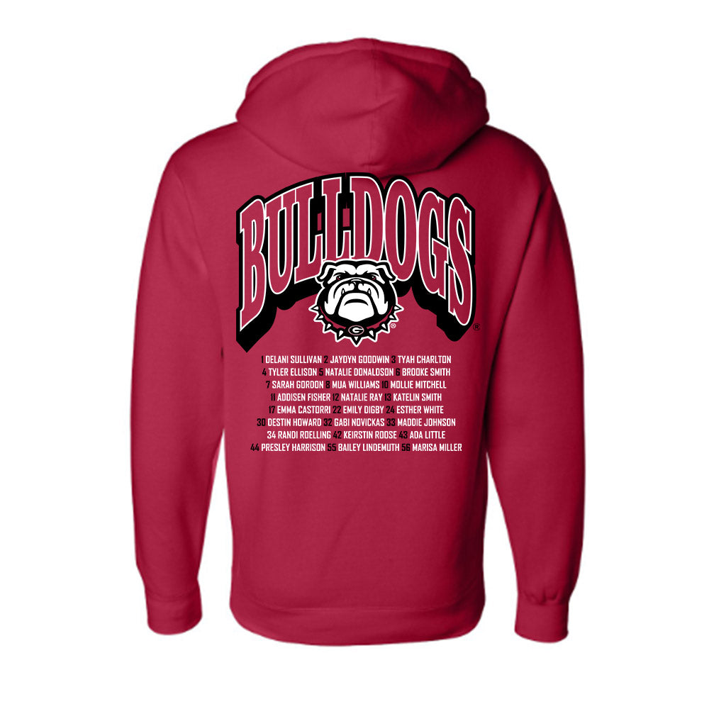 Georgia - NCAA Softball : Roster Hooded Pullover Sweatshirt-1