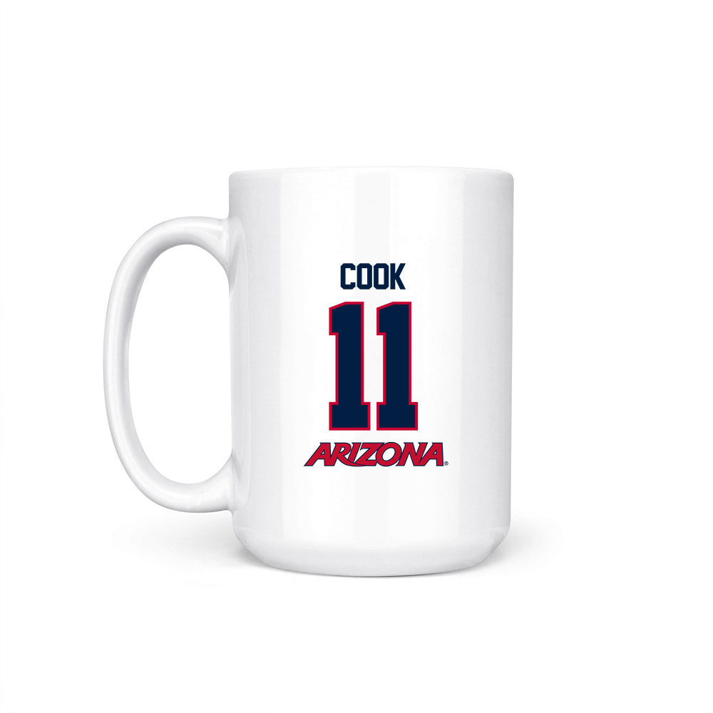 Arizona - NCAA Men's Basketball : Jackson Cook - Final Four NCAA® March Madness® 2026 Coffee Mug-1