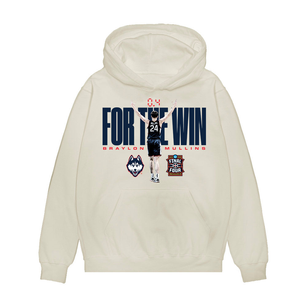 UConn - NCAA Men's Basketball : Braylon Mullins - For The Win Premium Hooded Sweatshirt-0