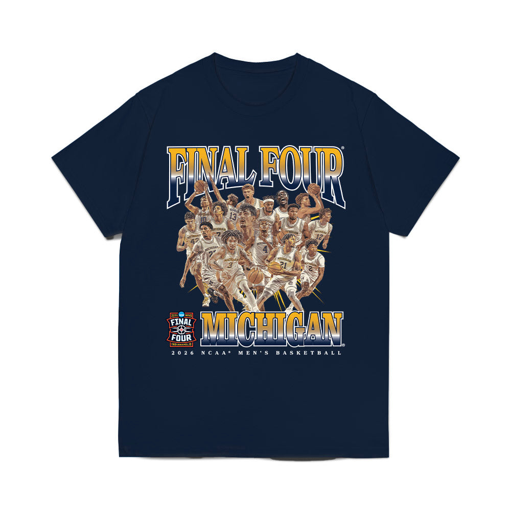 Michigan - NCAA Men's Basketball : Final Four® NCAA® March Madness® 2026 Collage Comfort Colors T-Shirt-0