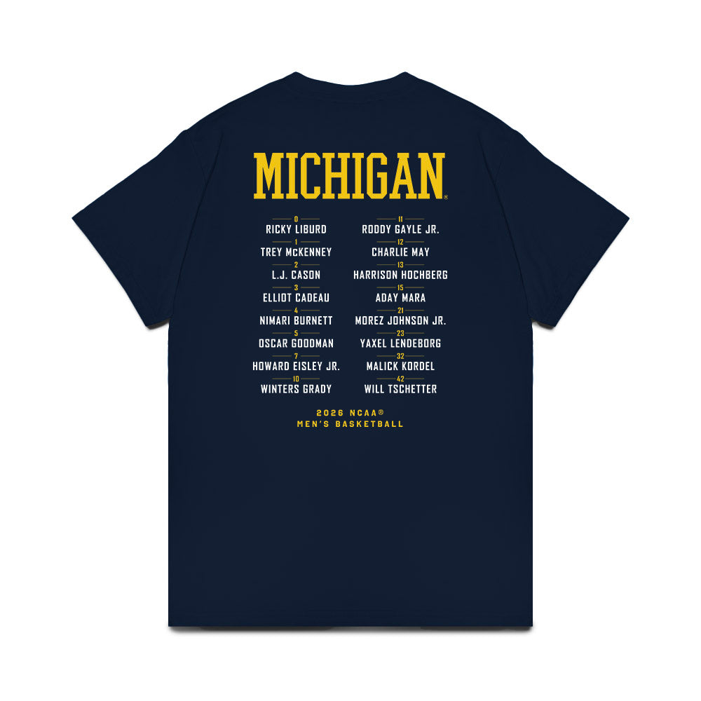 Michigan - NCAA Men's Basketball : - NCAA® March Madness® 2026 Comfort Colors T-Shirt-1