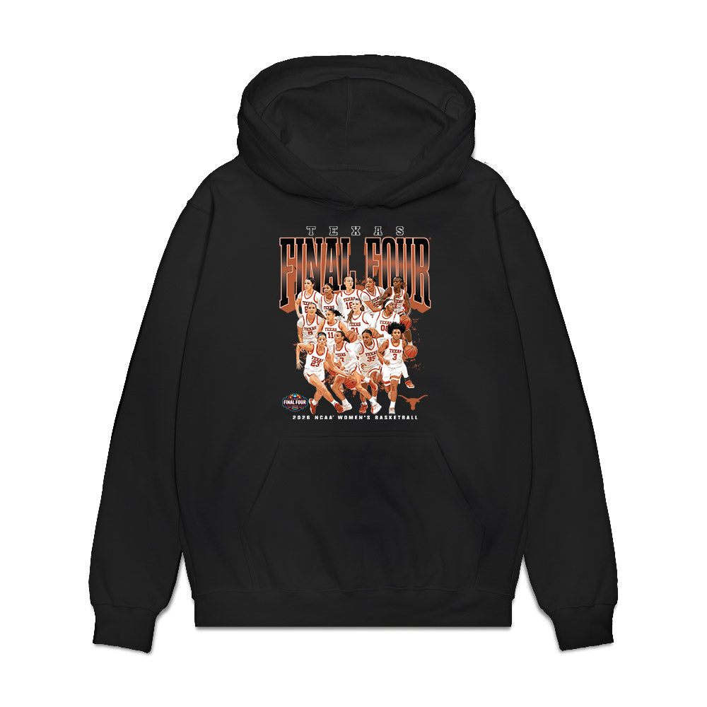Texas - NCAA Womens Basketball - Final Four® Roster NCAA® March Madness® 2026 Premium Hooded Sweatshirt-0