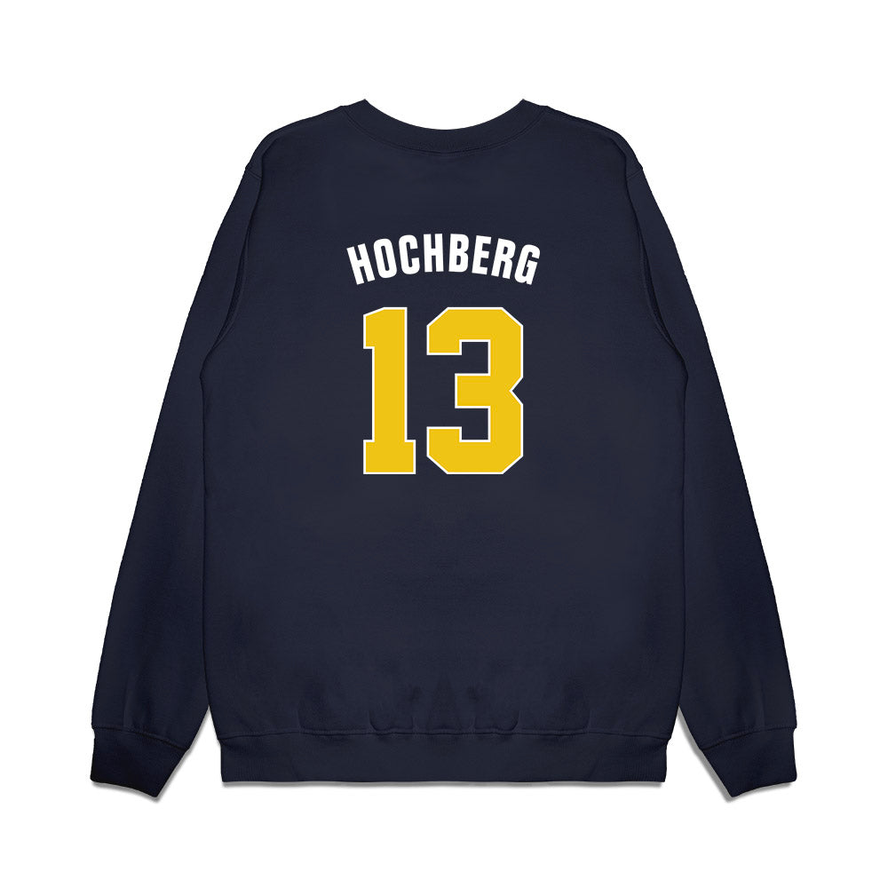 Michigan - NCAA Men's Basketball : Harrison Hochberg - National Champions NCAA® March Madness® 2026 Premium Crewneck Sweatshirt-1