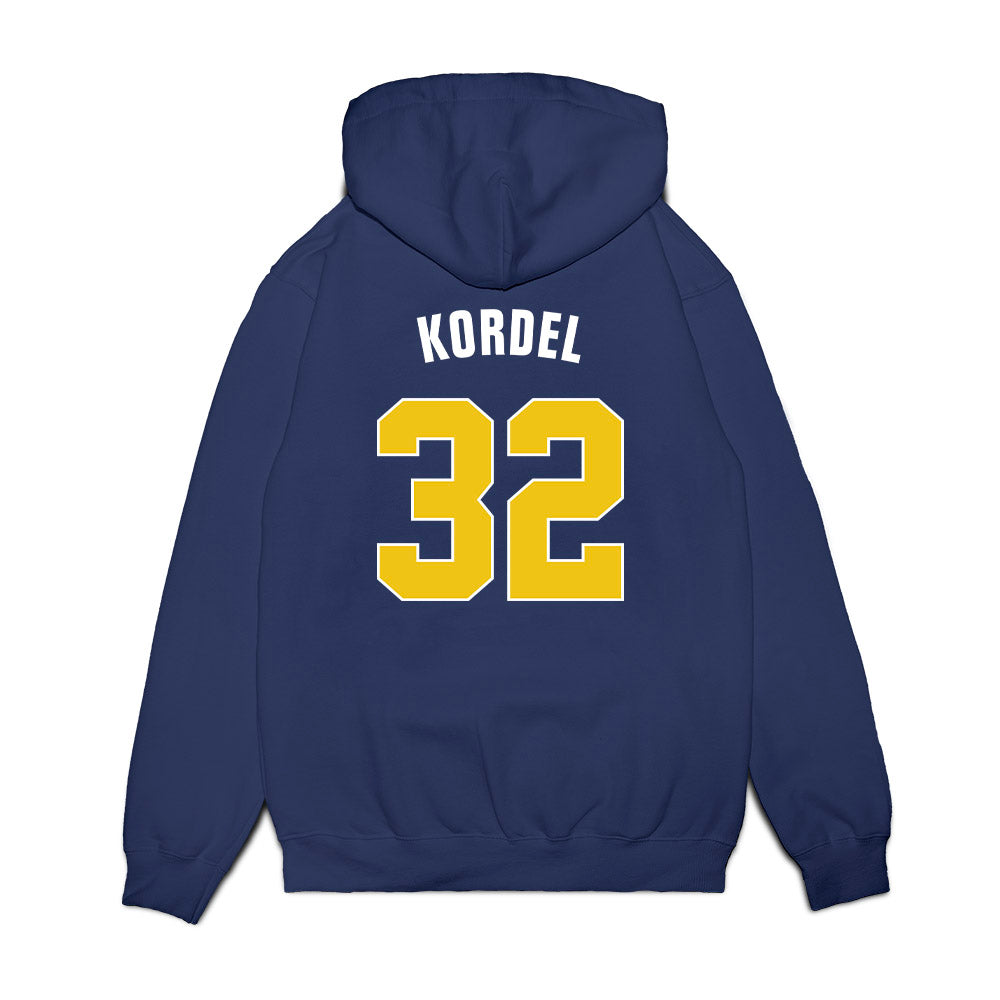 Michigan - NCAA Men's Basketball : Malick Kordel - NCAA® National Champions Fleece Hooded Sweatshirt-1