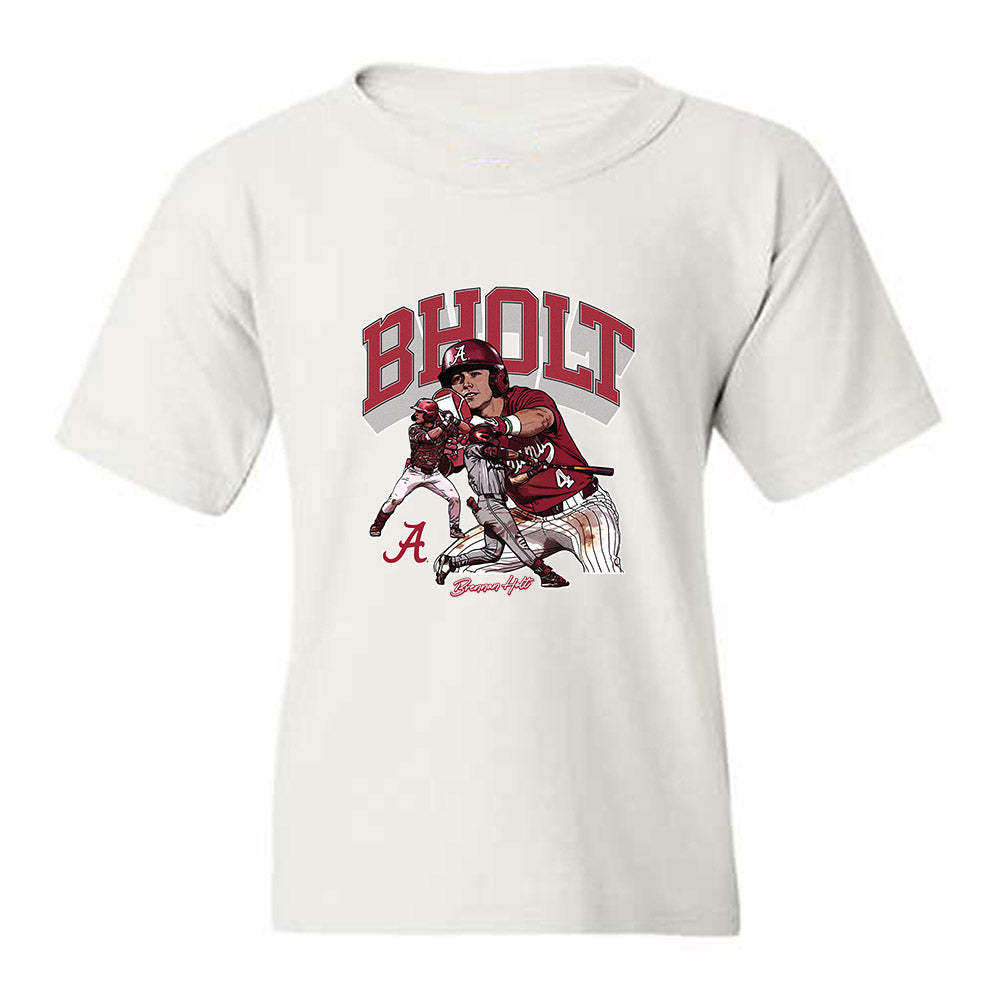 Alabama - NCAA Baseball : Brennan Holt - Youth T-Shirt-0