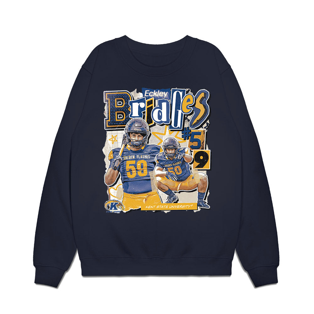 Kent State - NCAA Football : Eckley Bridges - Collage Premium Crewneck Sweatshirt-0