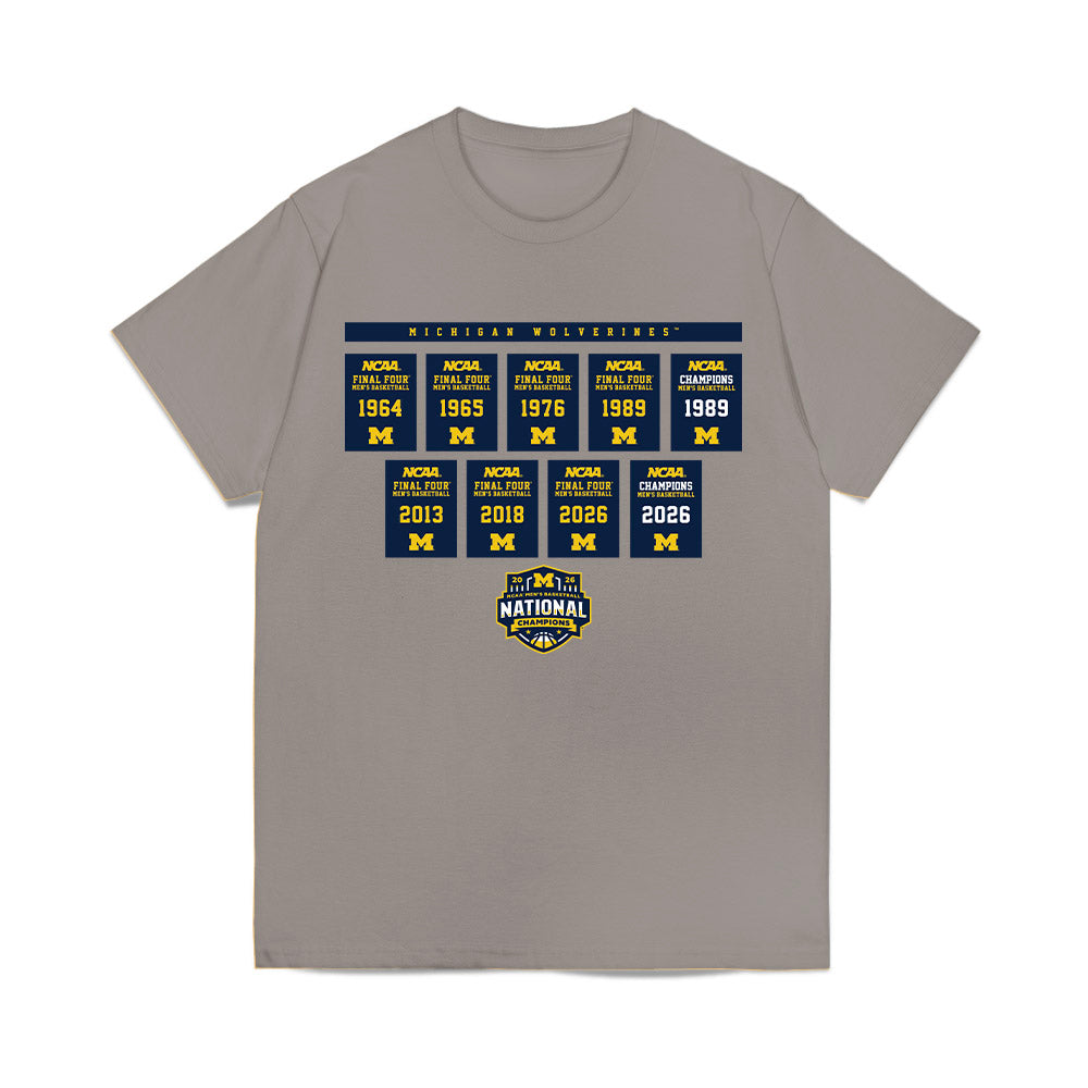 Michigan - NCAA Men's Basketball : - National Champions NCAA® March Madness® 2026 Comfort Colors T-Shirt-0