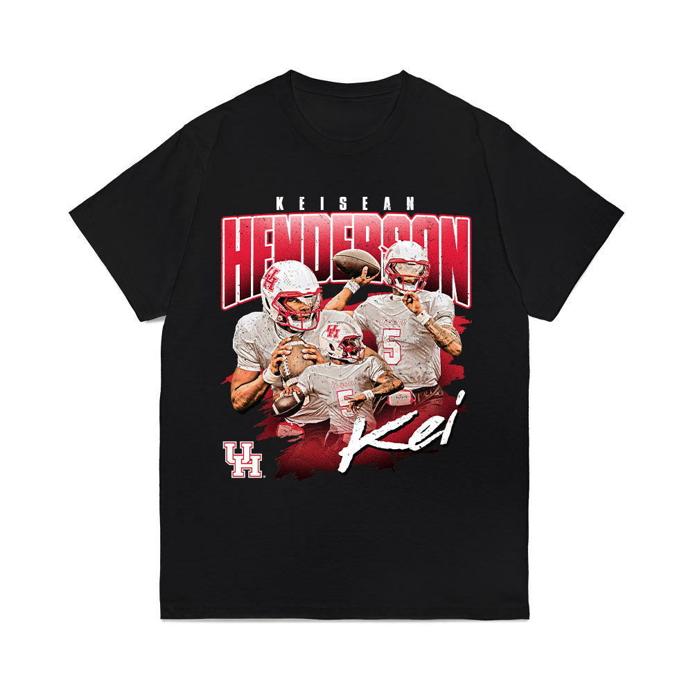 Houston - NCAA Football : Keisean Henderson - Collage Comfort Colors T-Shirt-0