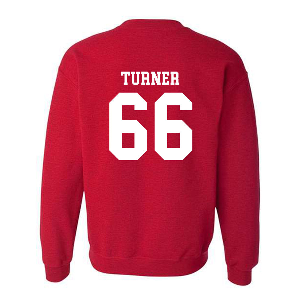 SDSU - NCAA Football : Justice Turner - Classic Shersey Crewneck Sweatshirt-1