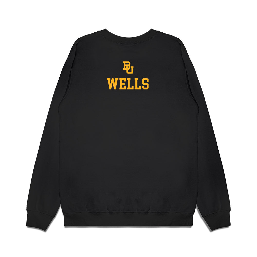 Baylor - Baylor University - NCAA Acrobatics & Tumbling : Meredith Wells - National Champions Premium Crewneck Sweatshirt-1