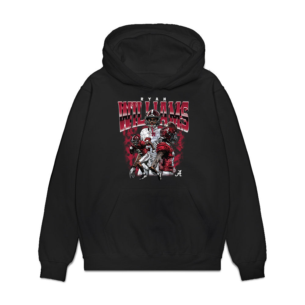 Alabama - NCAA Football : Ryan Coleman-Williams - Collage Premium Hooded Sweatshirt-0