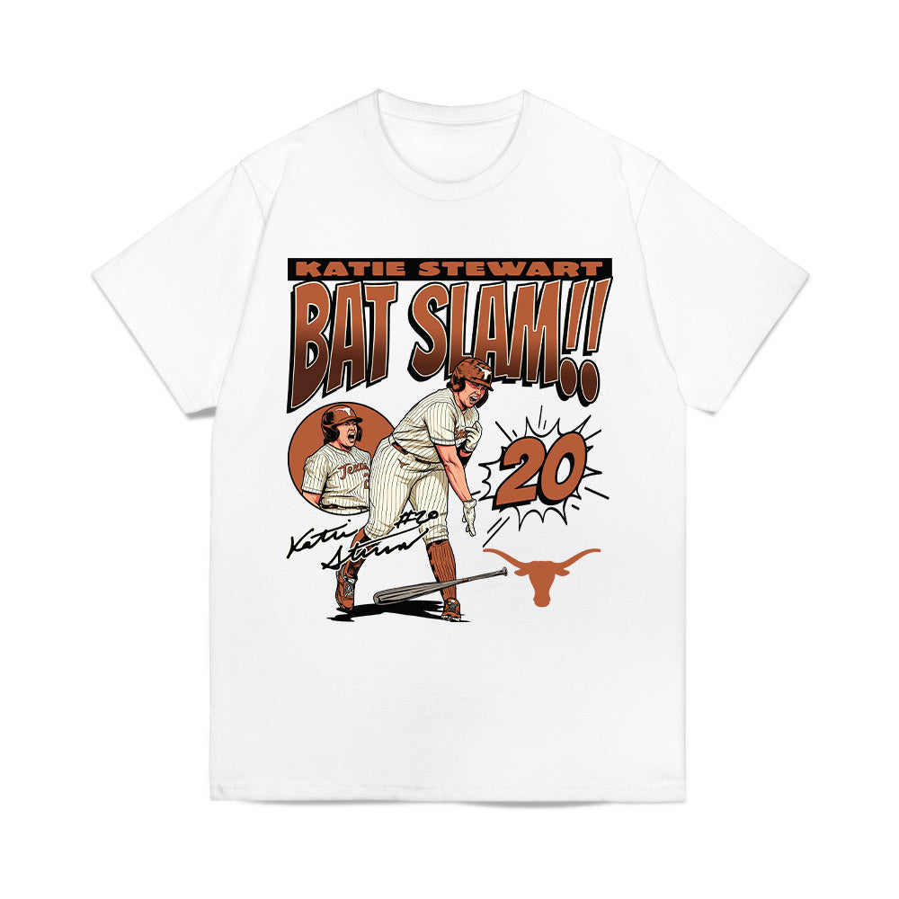 Texas - NCAA Softball : Katie Stewart - Caricature Comfort Colors T-Shirt-0