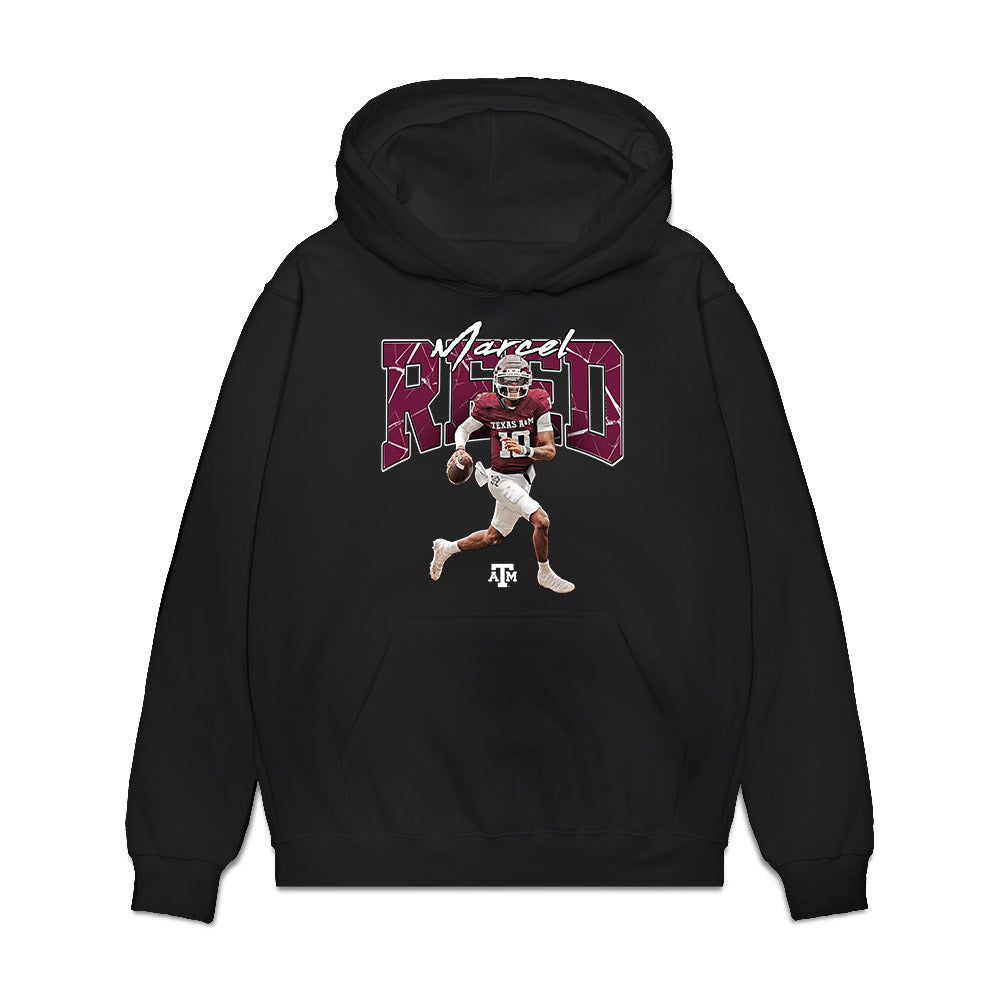 Texas A&M - NCAA Football : Marcel Reed - Collage Premium Hooded Sweatshirt-0