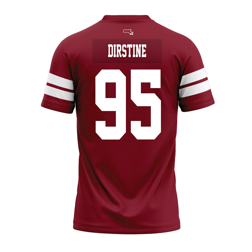 UMass - NCAA Football : Hollis Dirstine - 2026 Burgundy Premium Football Jersey-1