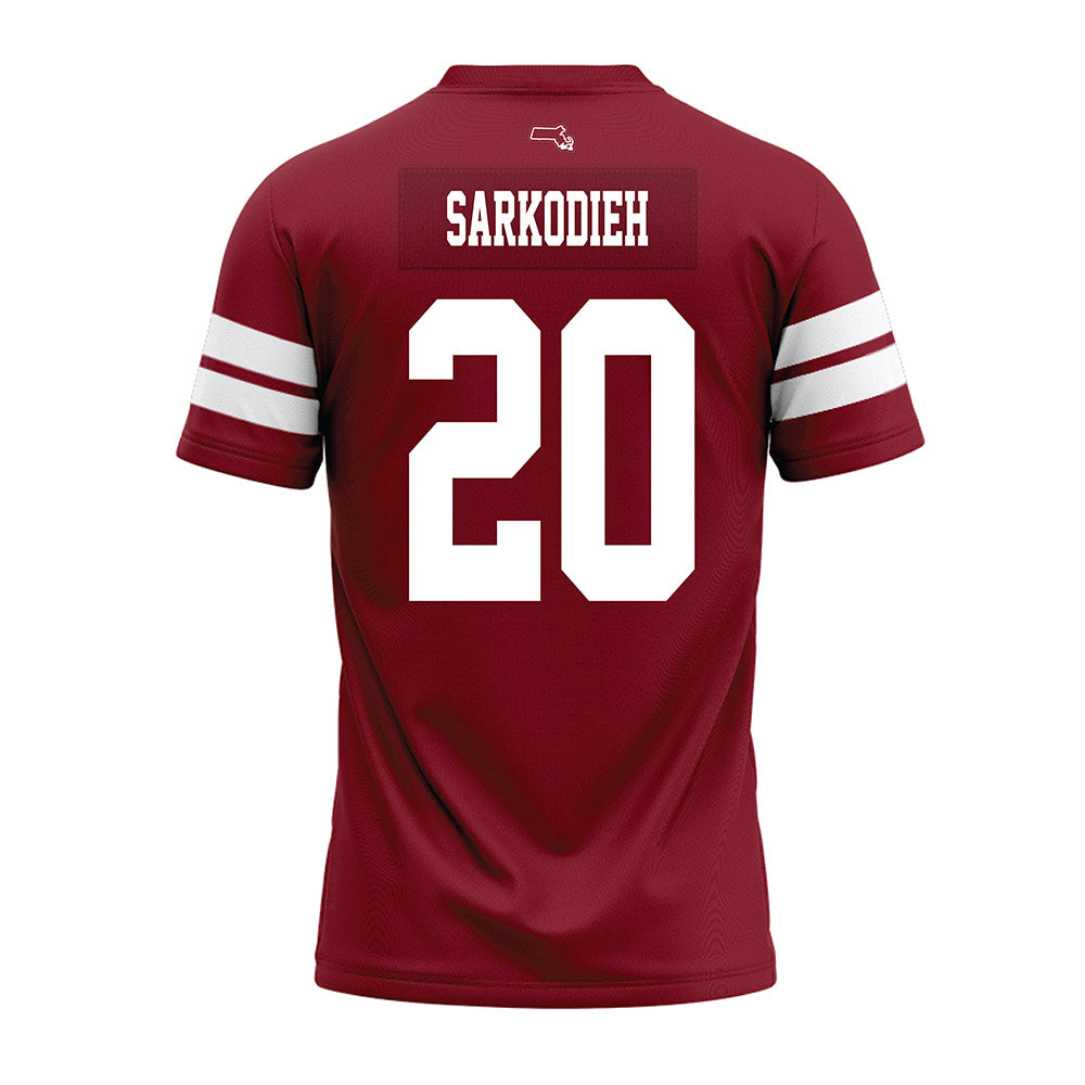 UMass - NCAA Football : Keith Sarkodieh - 2026 Burgundy Premium Football Jersey-1
