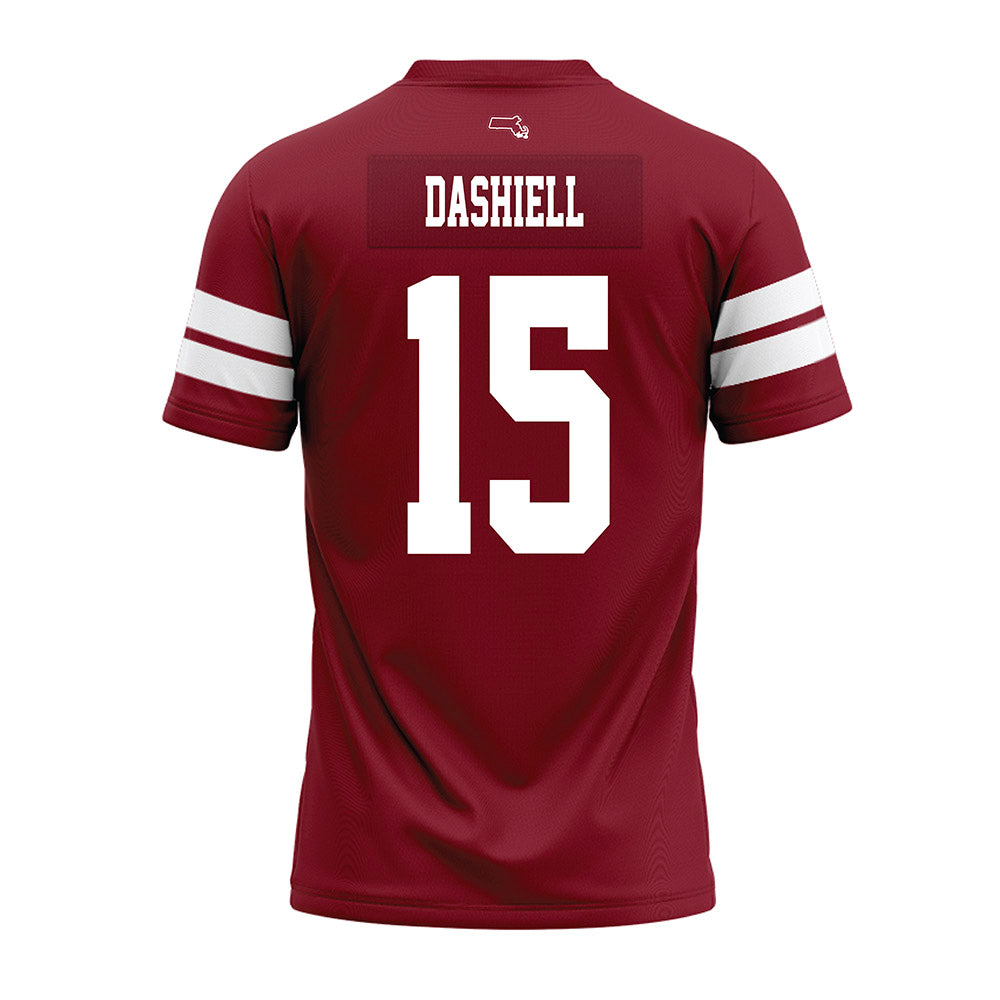 UMass - NCAA Football : Tavian Dashiell - 2026 Burgundy Premium Football Jersey-1