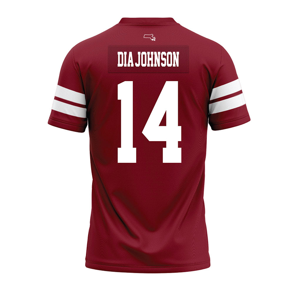 UMass - NCAA Football : Kezion Dia-Johnson - 2026 Burgundy Premium Football Jersey-1