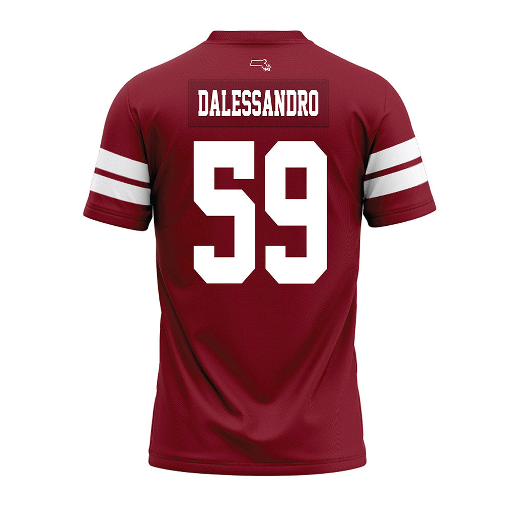 UMass - NCAA Football : Nick Dalessandro - 2026 Burgundy Premium Football Jersey-1