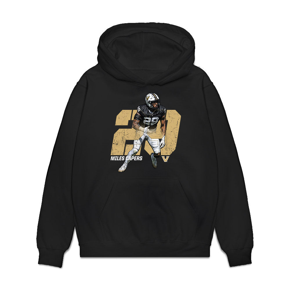 Vanderbilt - NCAA Football : Miles Capers - Collage Premium Hooded Sweatshirt-0
