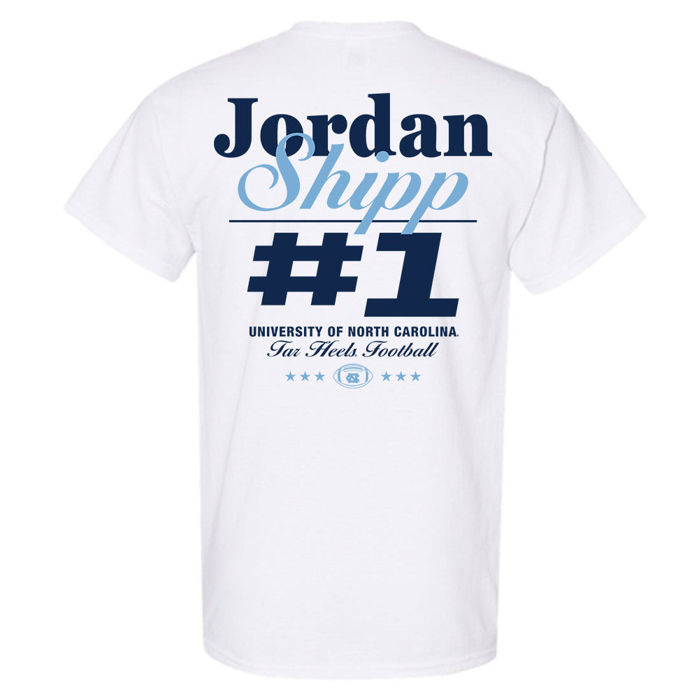 UNC - NCAA Football : Jordan Shipp - Sports Shersey T-Shirt-1